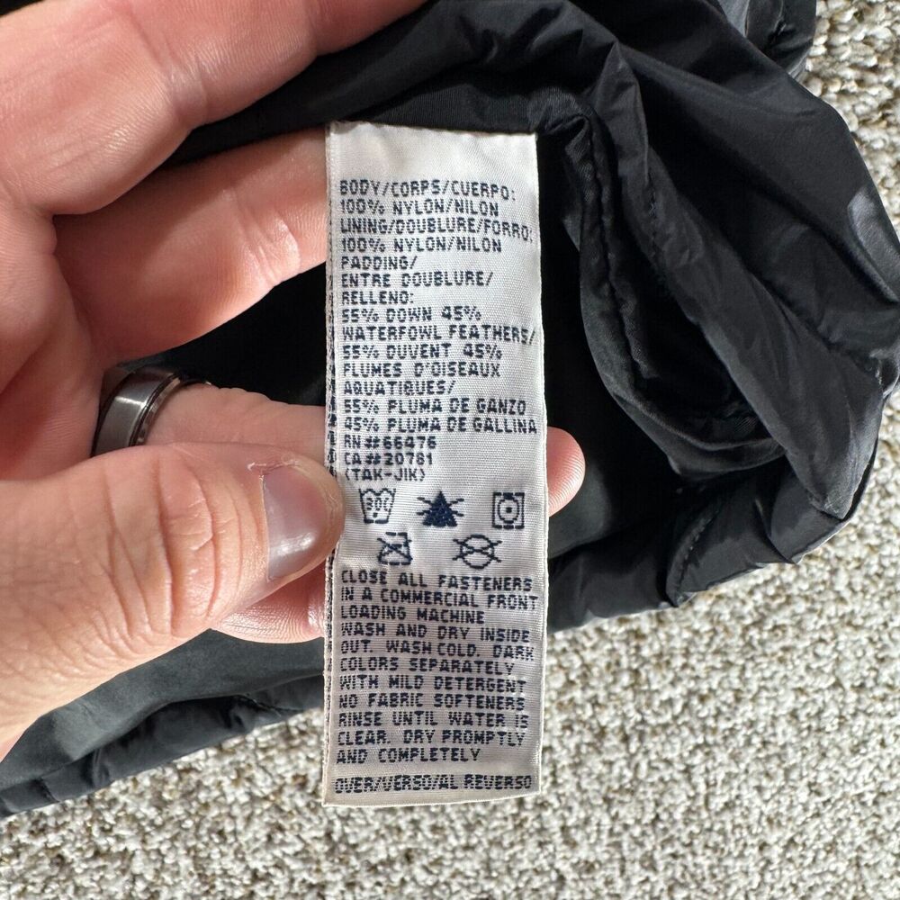 Vintage Tommy Hilfiger Down‎ Puffer Vest Mens Medium Black Full Zip 2000 Y2K VTG - Picture 8 of 15
